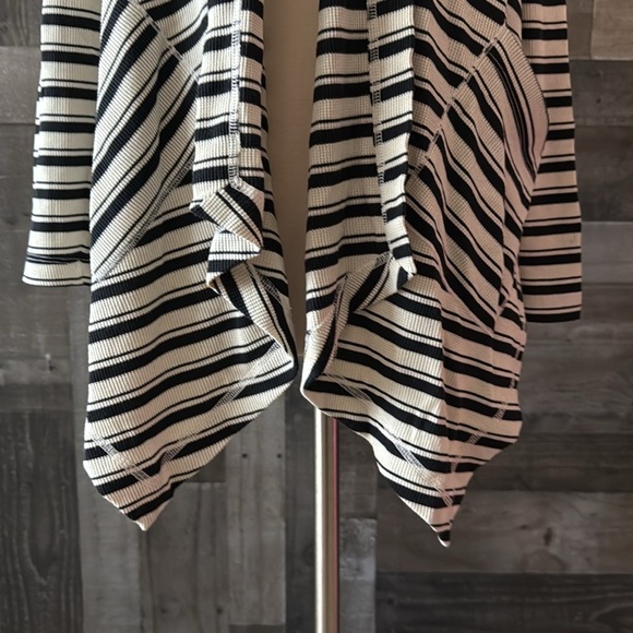 Anthropologie Splendid cascading cardigan small hoodie stripes whimsigoth fall - Picture 5 of 13